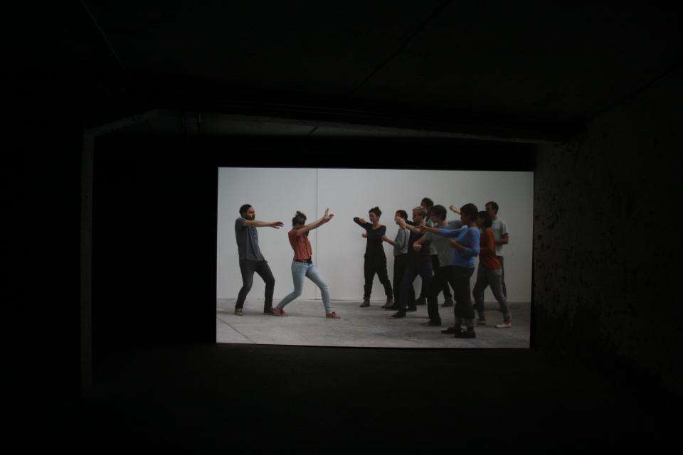 video installation with tableau vivants